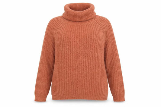Womens UK Size 14 Redoute Orange Pullover Jumper