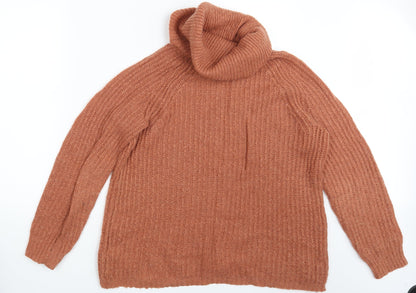 Womens UK Size 14 Redoute Orange Pullover Jumper