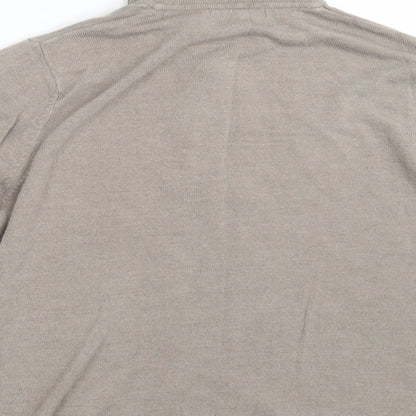 Womens UK Size 16 Julipa Beige Basic Polo