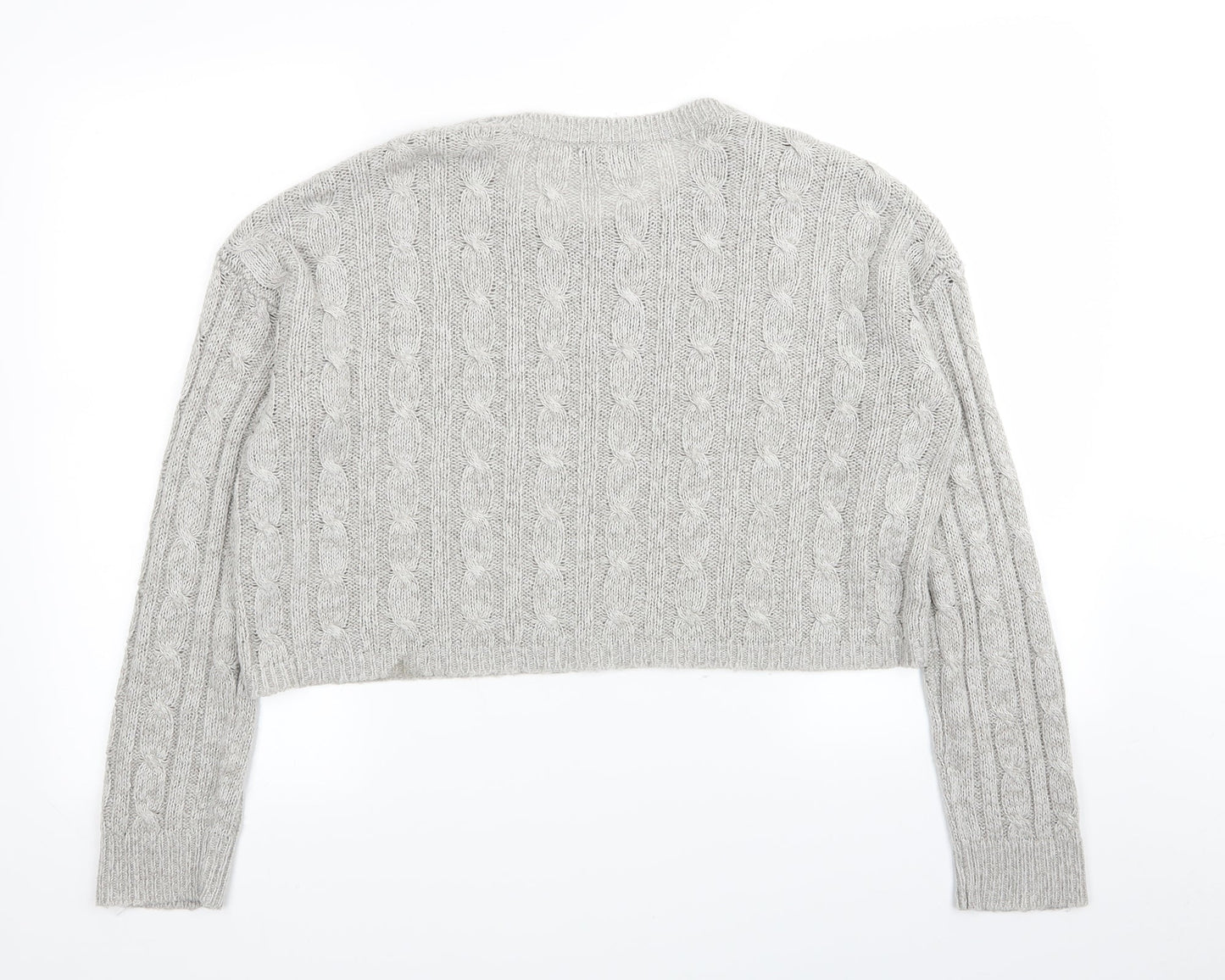 Womens UK Size M New Look Grey Pullover Jumper