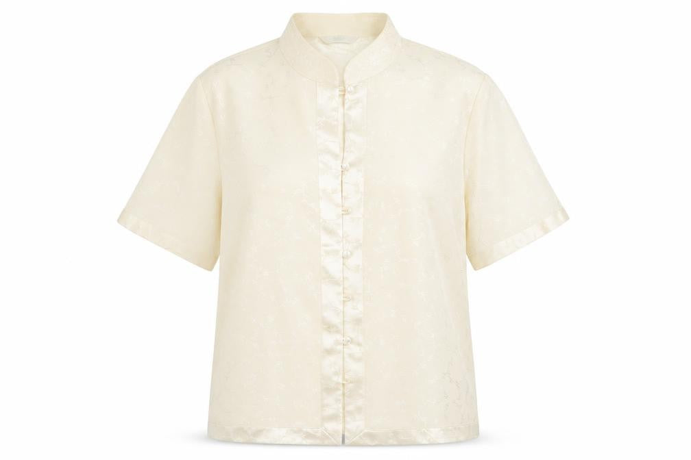 Womens UK Size 14 M&S Beige Basic Button-Up