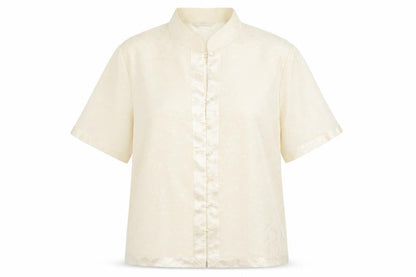 Womens UK Size 14 M&S Beige Basic Button-Up