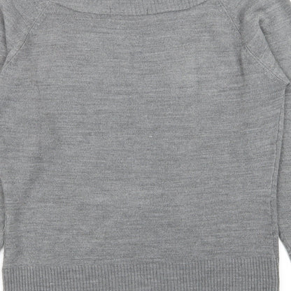 Womens UK Size 10 M&S Grey Pullover Jumper