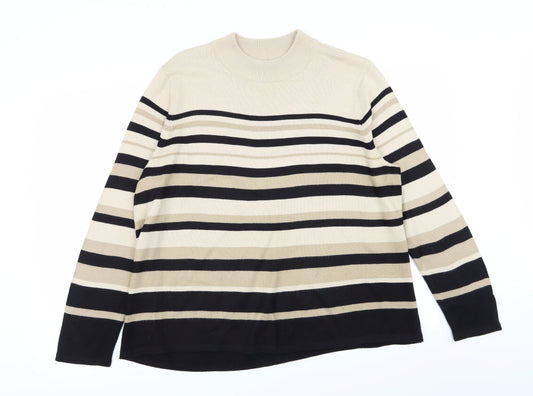 Womens UK Size L BM Multicoloured Pullover Jumper