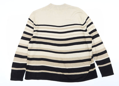 Womens UK Size L BM Multicoloured Pullover Jumper