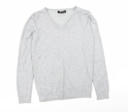 women Womens Grey   Pullover Jumper Size 8
