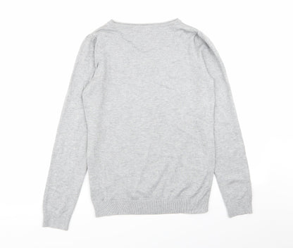 women Womens Grey   Pullover Jumper Size 8
