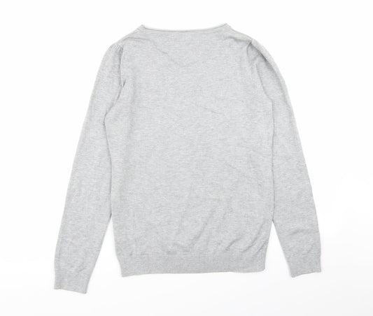 women Womens Grey   Pullover Jumper Size 8