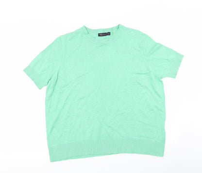Womens UK Size 18 M&S Green Basic T-Shirt