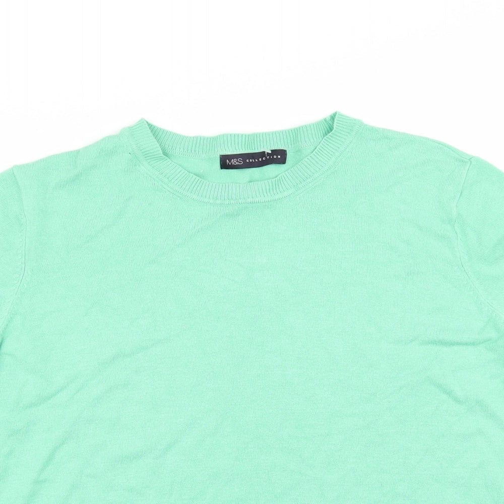 Womens UK Size 18 M&S Green Basic T-Shirt
