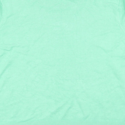 Womens UK Size 18 M&S Green Basic T-Shirt