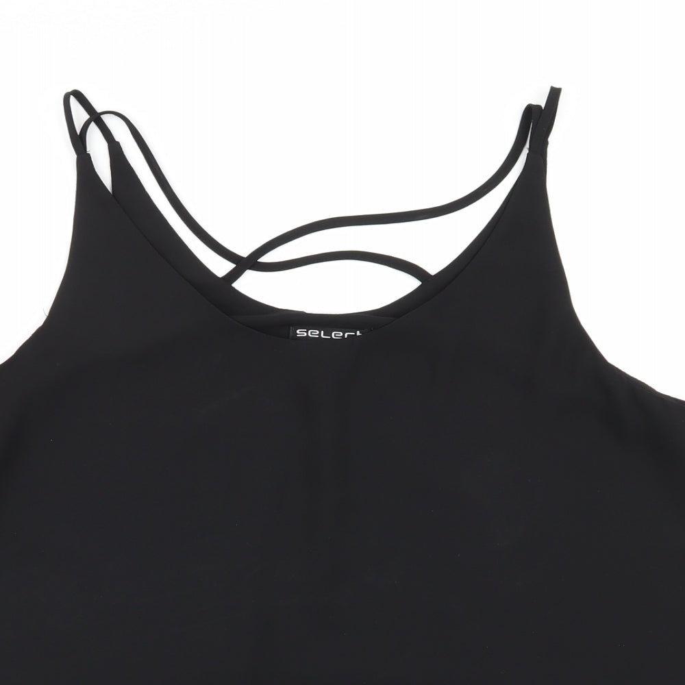 Womens UK Size 16 Select Black Basic Blouse