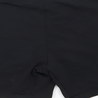 Speedo Womens Black   Hot Pants Shorts Size 10 - stretch waistband