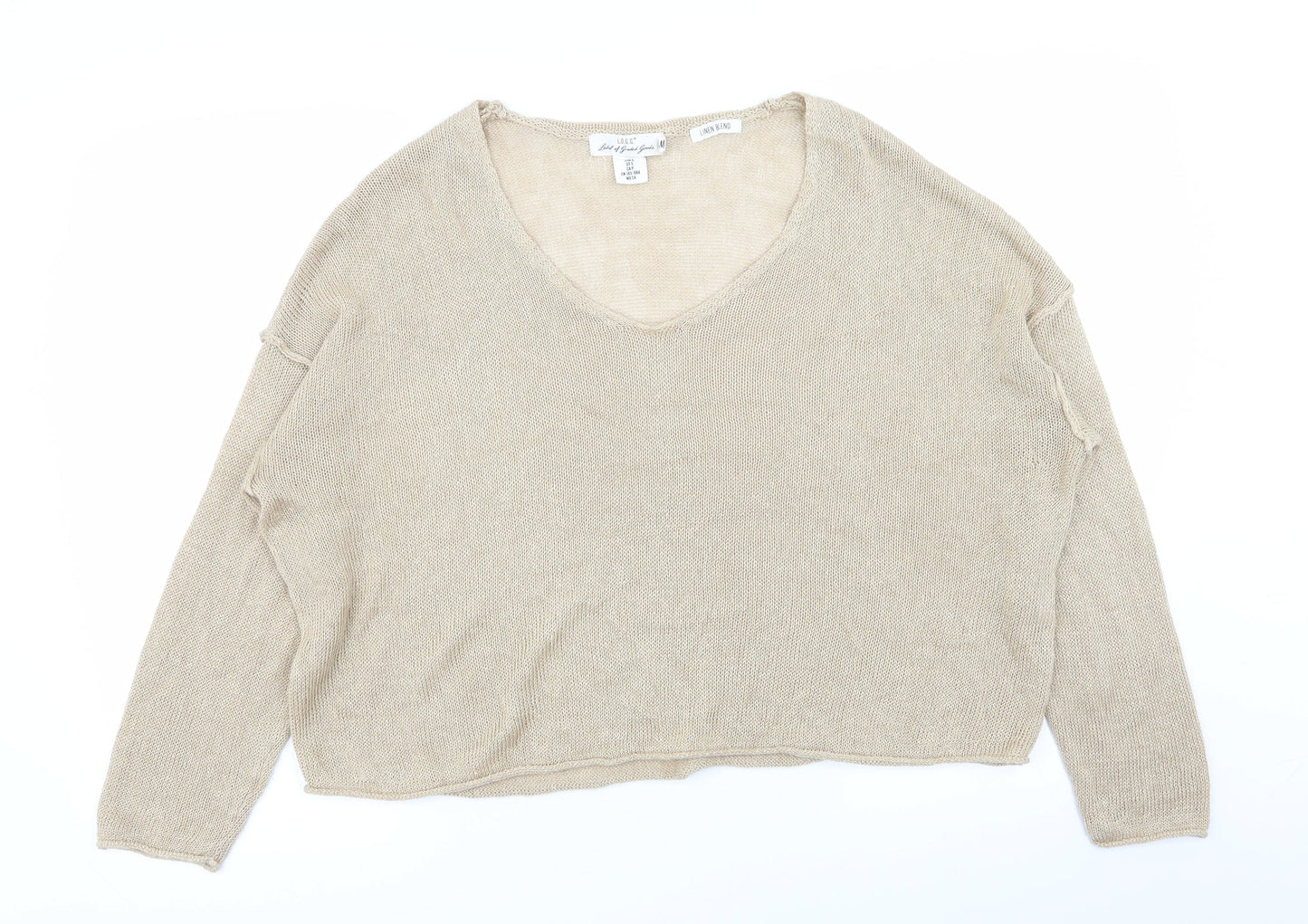 Womens UK Size M H&M Beige Pullover Jumper