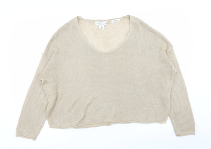 Womens UK Size M H&M Beige Pullover Jumper