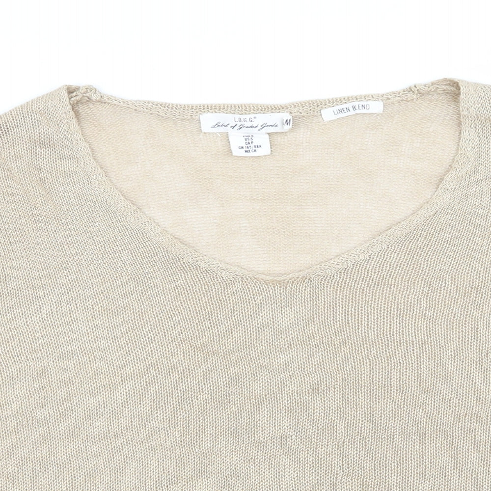 Womens UK Size M H&M Beige Pullover Jumper