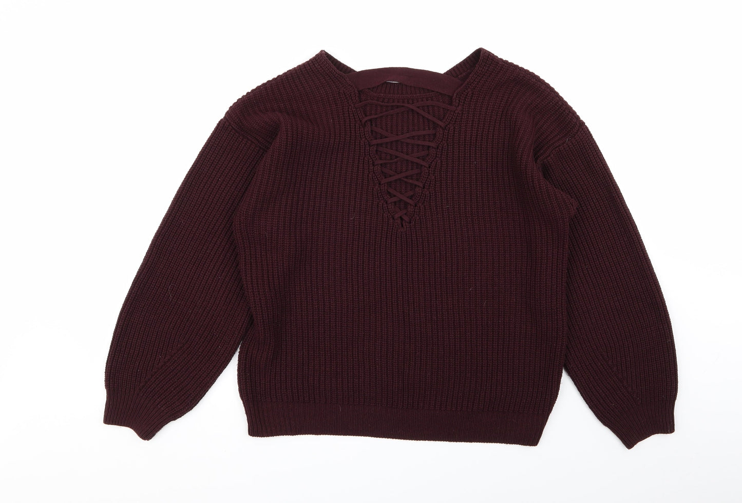 Womens UK Size S New Look Purple Pullover Jumper