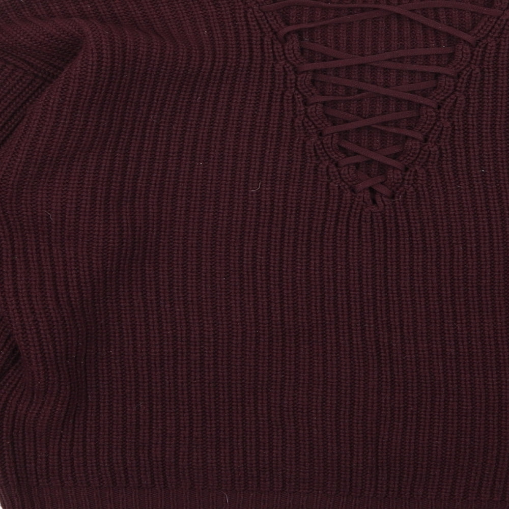 Womens UK Size S New Look Purple Pullover Jumper