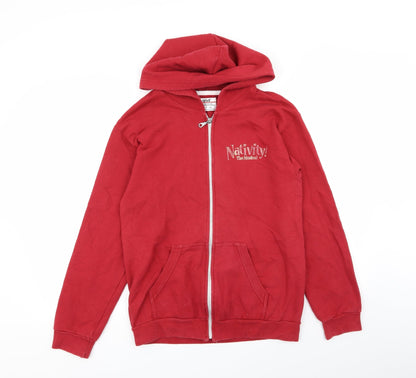 Anvil Womens Red   Full Zip Jumper Size S  - nativity