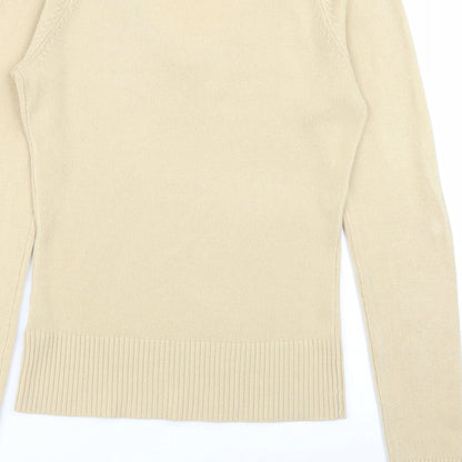 Womens UK Size XS H&M Beige Pullover Jumper