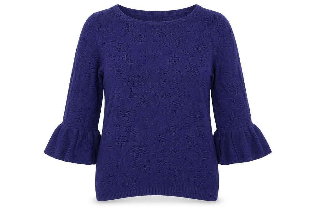 Womens UK Size 12 TU Blue Pullover Jumper