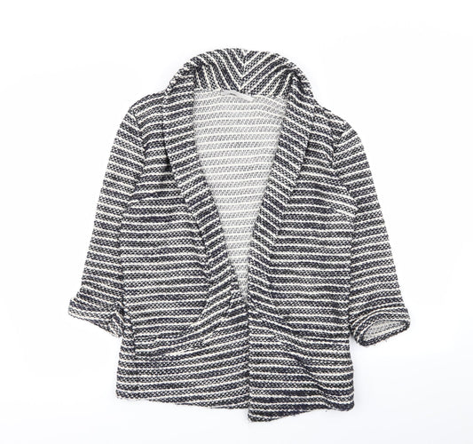 Asda George Womens Multicoloured Striped  Cardigan Jumper Size 8