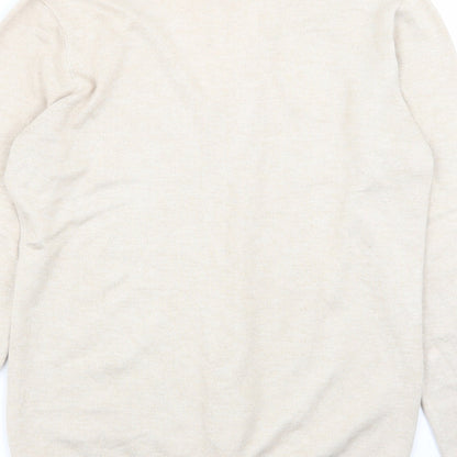 Womens UK Size S encuentro Beige Cardigan Jumper