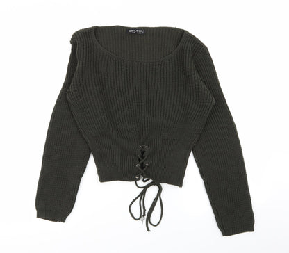 Womens UK Size 10 Select Green Pullover Jumper