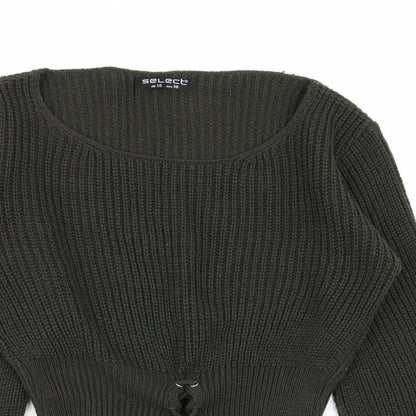 Womens UK Size 10 Select Green Pullover Jumper