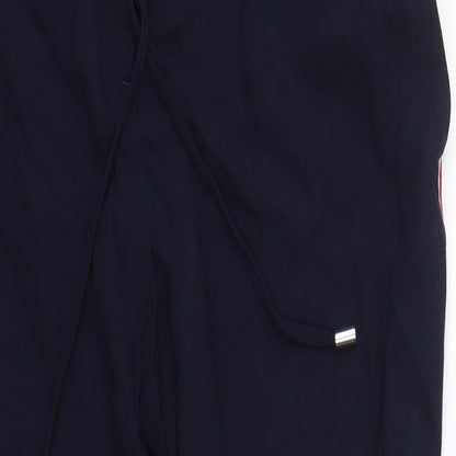 Womens UK Size 10 M&S Regular Fit Capri Blue Trousers