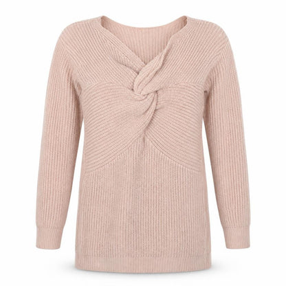 Simplee Womens Pink  Knit Pullover Jumper Size M