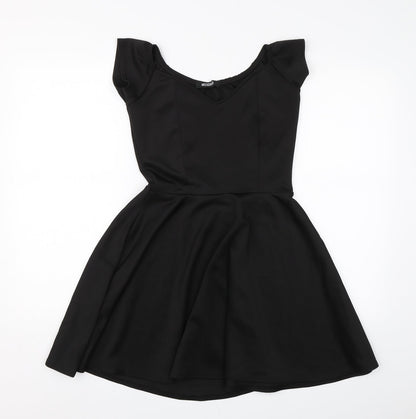 Missguided Womens Black   T-Shirt Dress  Size 10