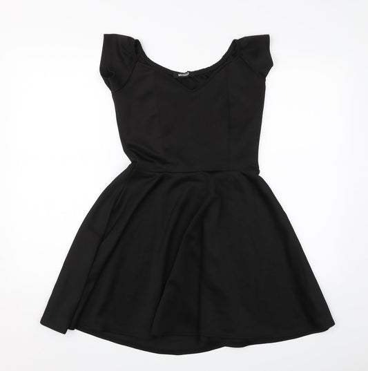 Missguided Womens Black   T-Shirt Dress  Size 10