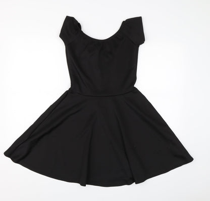 Missguided Womens Black   T-Shirt Dress  Size 10