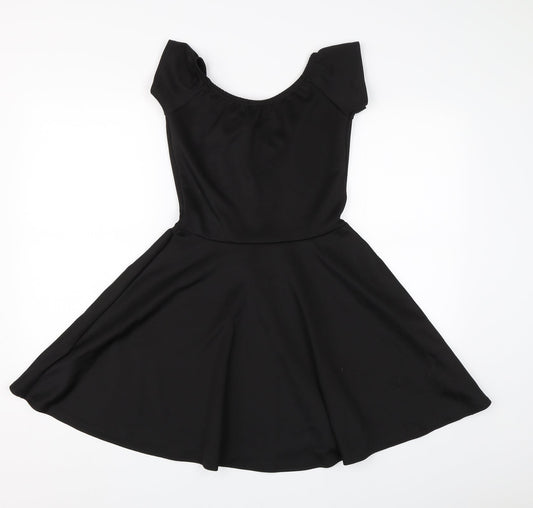 Missguided Womens Black   T-Shirt Dress  Size 10