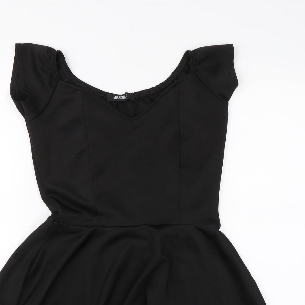 Missguided Womens Black   T-Shirt Dress  Size 10