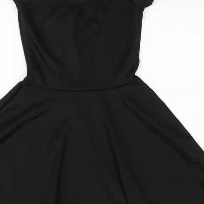 Missguided Womens Black   T-Shirt Dress  Size 10