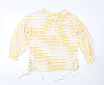 Womens UK Size 12 Matalan Yellow Pullover Jumper