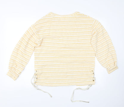 Womens UK Size 12 Matalan Yellow Pullover Jumper