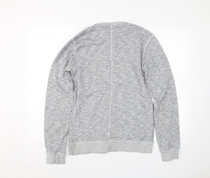 Friend or Faux Mens Grey   Pullover Sweatshirt Size S