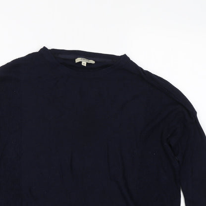 Womens UK Size M Papaya Blue Pullover Jumper
