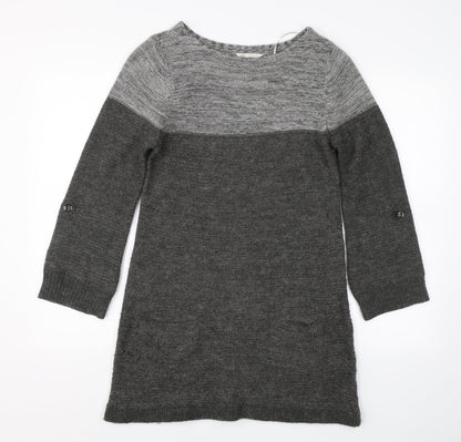 BHS Womens Grey  Knit Pullover Jumper Size 10