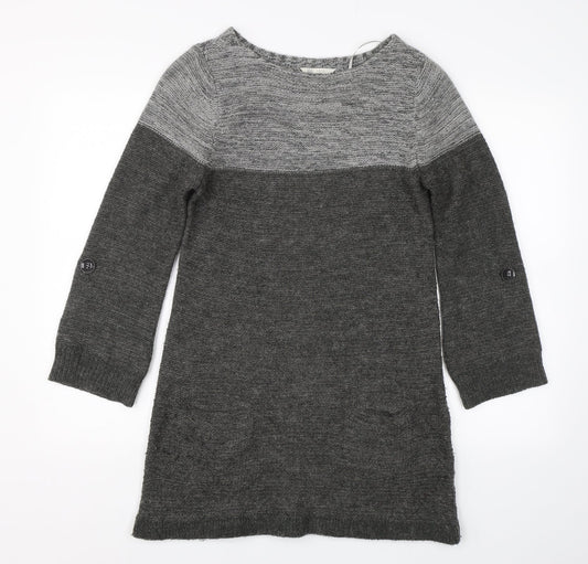 BHS Womens Grey  Knit Pullover Jumper Size 10