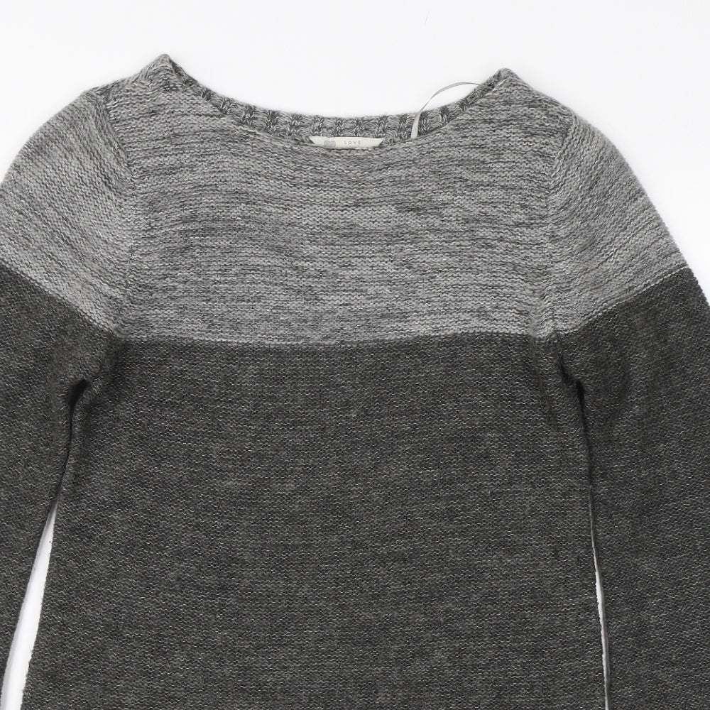 BHS Womens Grey  Knit Pullover Jumper Size 10