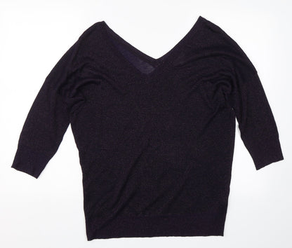 Womens UK Size 12 NEXT Purple Pullover Jumper