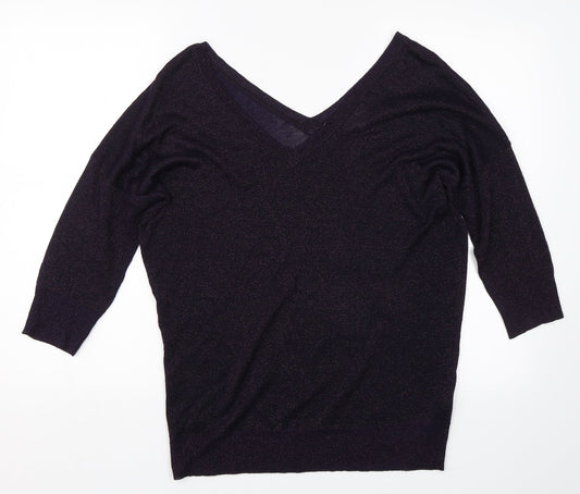 Womens UK Size 12 NEXT Purple Pullover Jumper