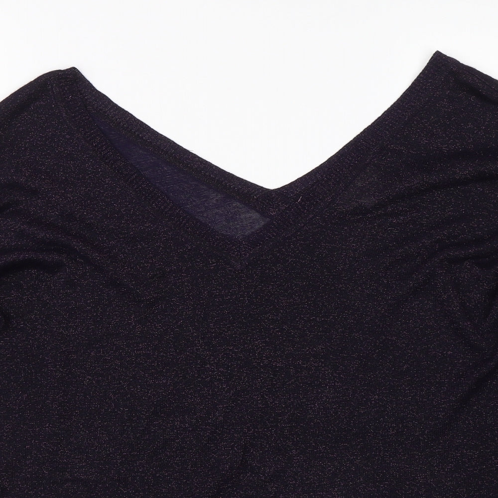 Womens UK Size 12 NEXT Purple Pullover Jumper