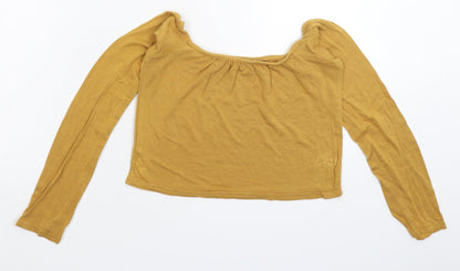 Boohoo Womens Beige   Basic T-Shirt Size 12