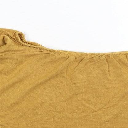 Boohoo Womens Beige   Basic T-Shirt Size 12