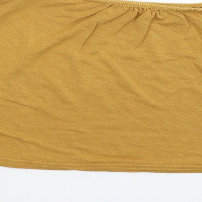 Boohoo Womens Beige   Basic T-Shirt Size 12